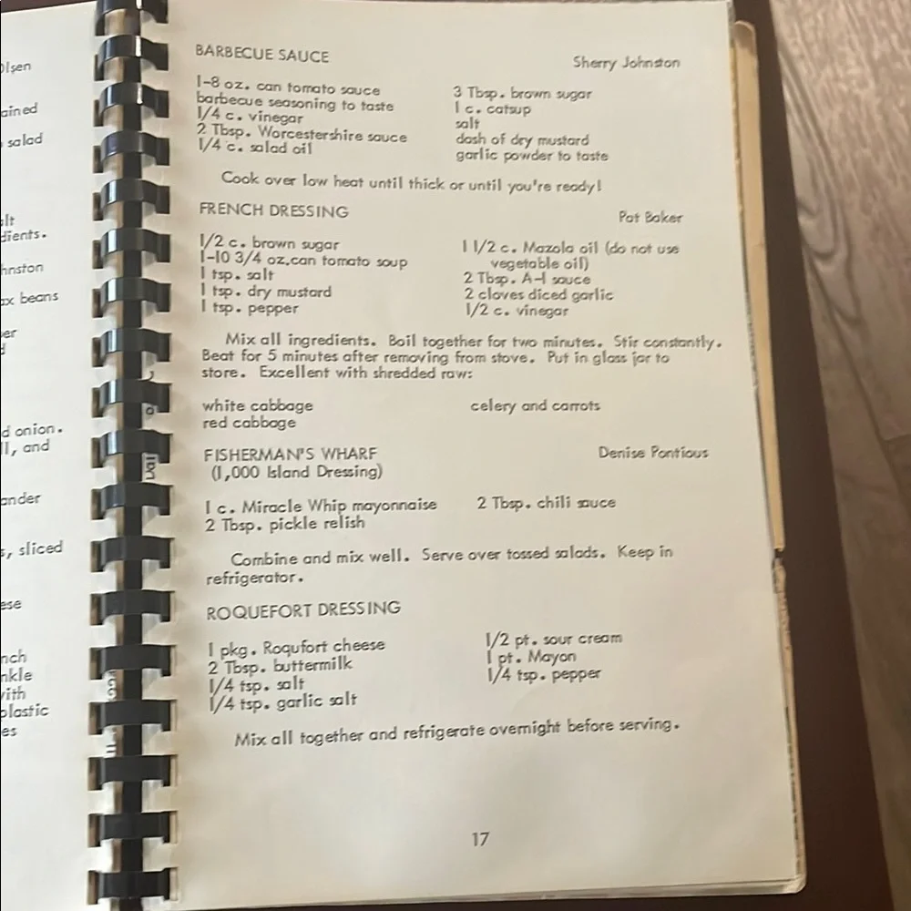 VTG Spiral-Bound Cookbook
